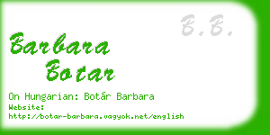 barbara botar business card